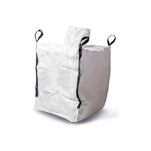 Shop Tough Commercial FIBC Bulk Bags - Spout Top, Spout Bottom 3000 Lbs Uncoated PP, 35 x 35 x 70 - Pack Of 5 GL70USS-5 - main